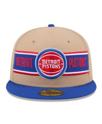 Men's Tan/Blue Detroit Pistons 2024 NBA Draft 59FIFTY Fitted Hat