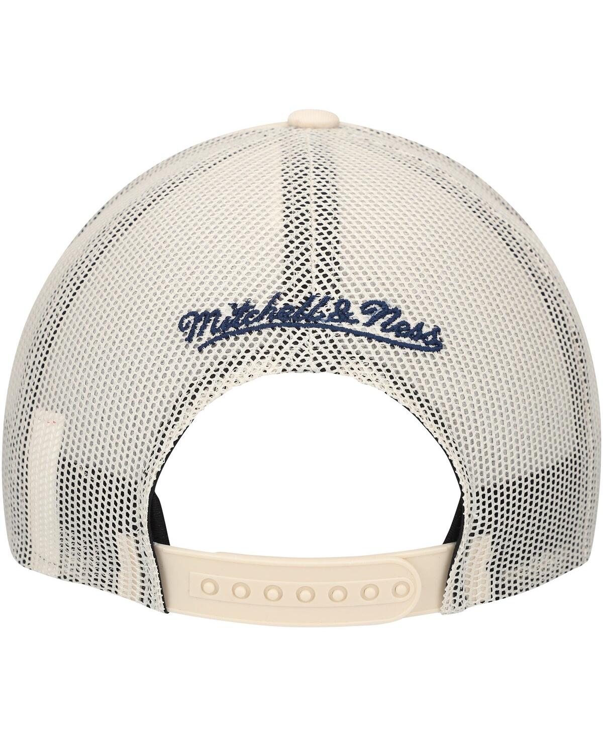 Mitchell & Ness Men's Cream New Orleans Pelicans Trucker Adjustable Hat In Cream