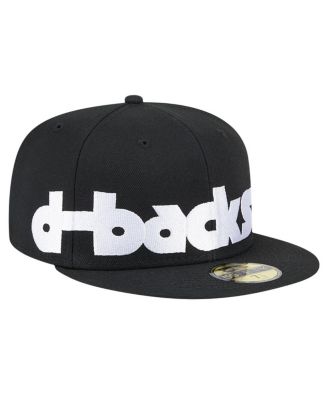 Men's Black Arizona Diamondbacks Checkered Undervisor 59FIFTY Fitted Hat