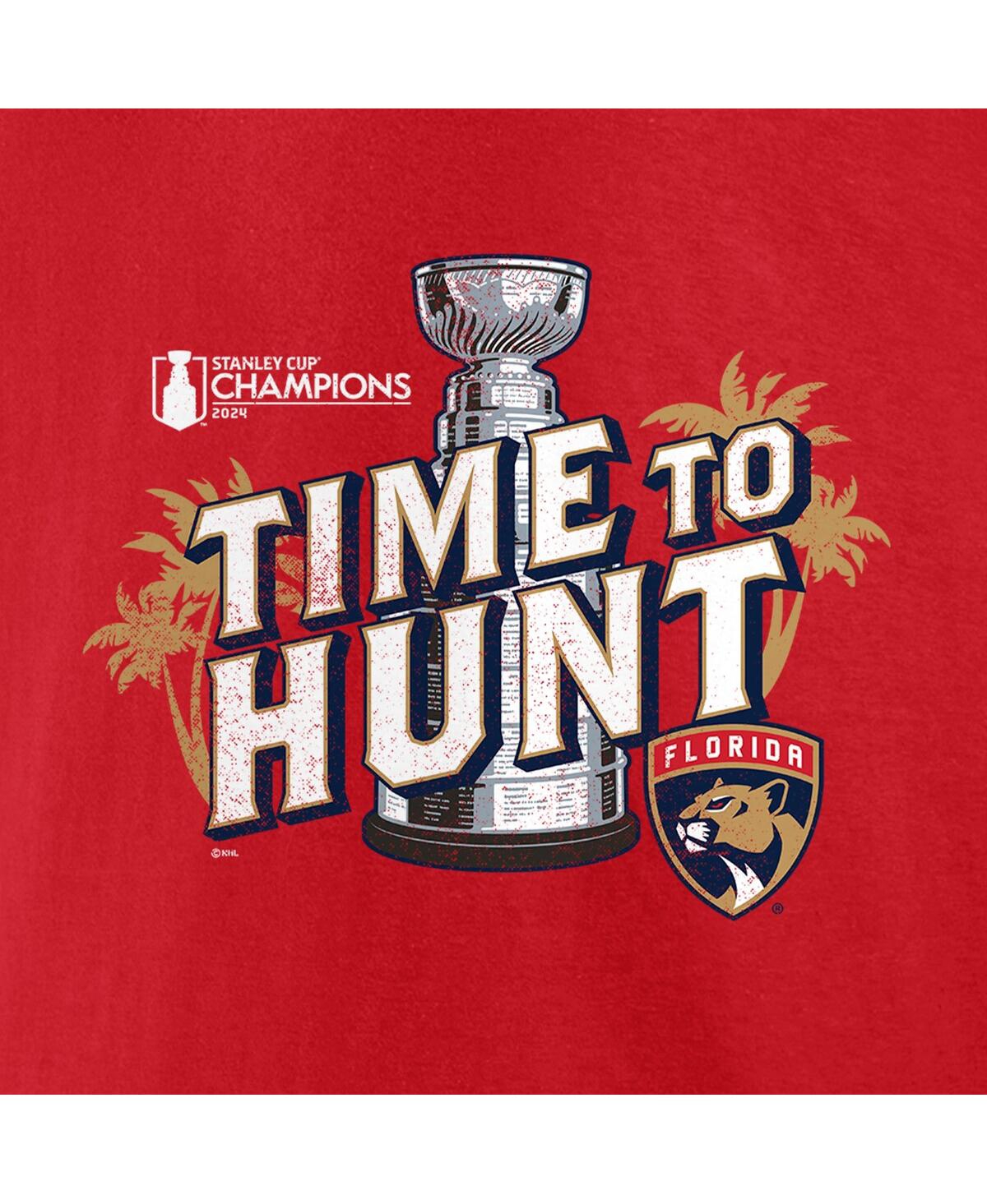 Fanatics Men'sFlorida Panthers 2024 Stanley Cup Champions Local Hometown T-Shirt - Red