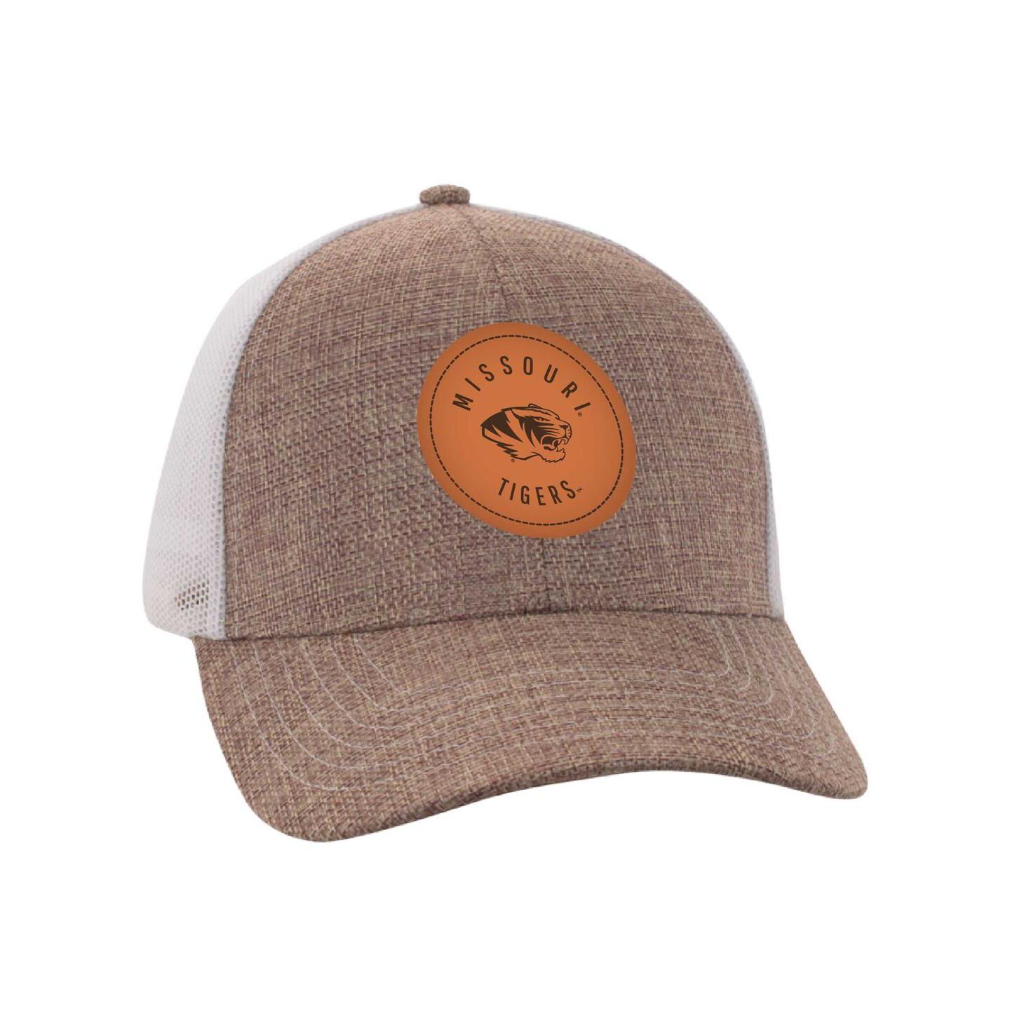 Мужская кепка Ahead Tan/White Missouri Tigers Pregame Adjustable Hat — фото 2