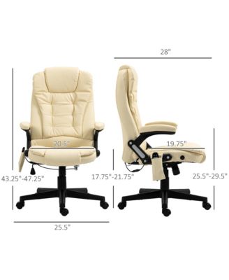High-Back Vibration Massage Chair, Heating Office Chair,