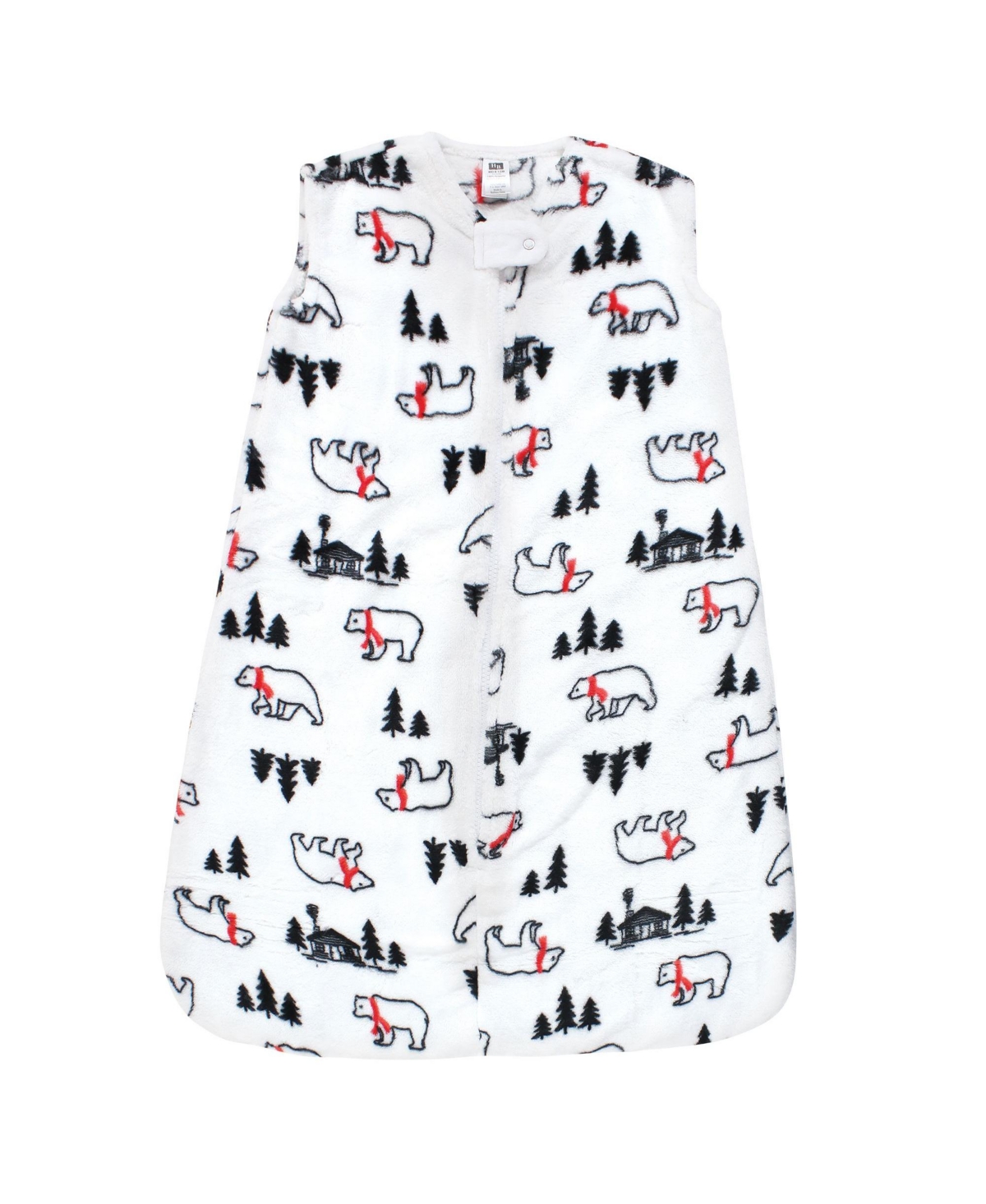 Hudson Baby Baby Girls Hudson Plush Flannel Sleeping Bag - White