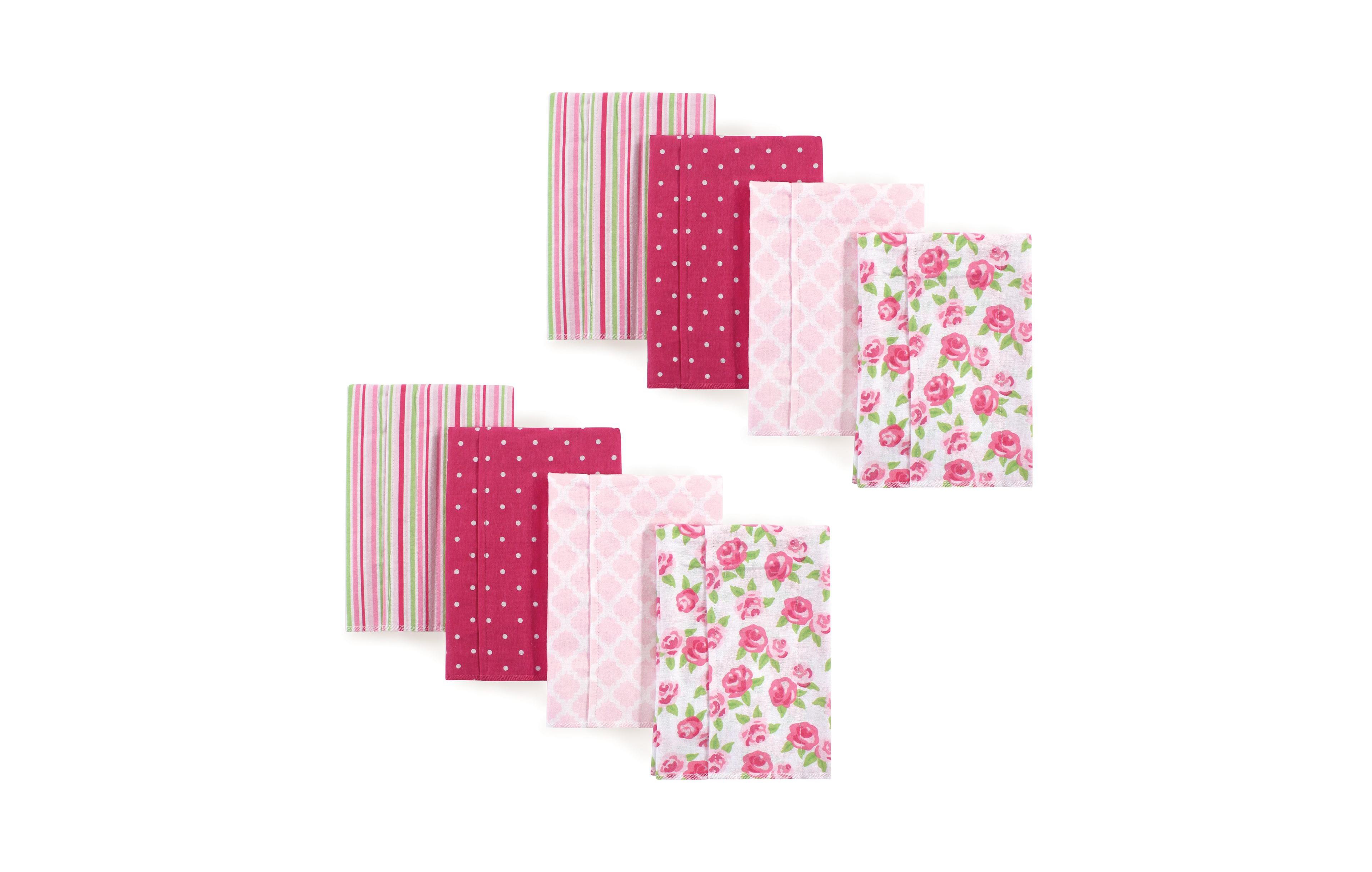 Hudson Baby Girls 4Pk Burp Cloth