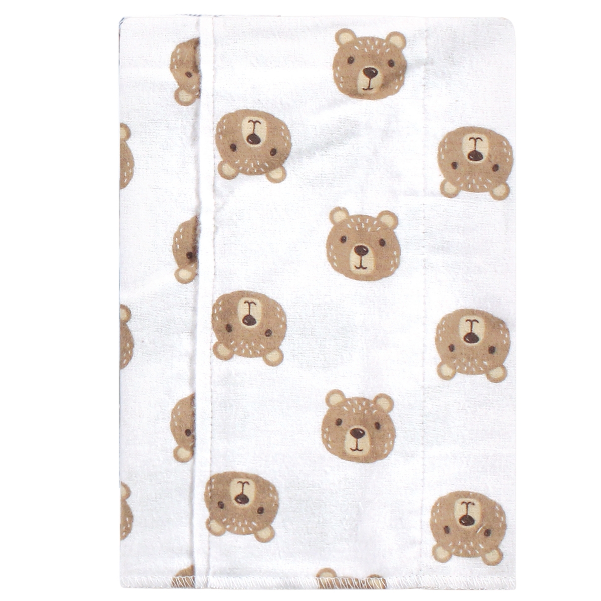 Hudson Baby Infant Boy Cotton Flannel Burp Cloths and Receiving Blankets, 14-Piece, One Little bear