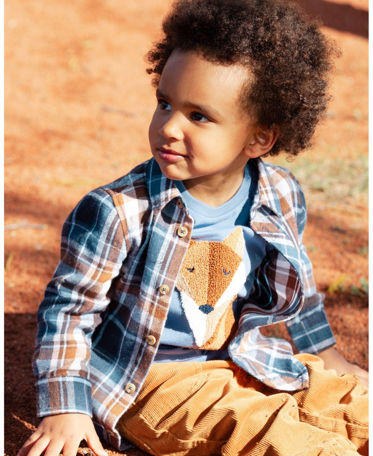Deux par Deux Big Boys Stretch Corduroy Jogger Pants- Caramel brown