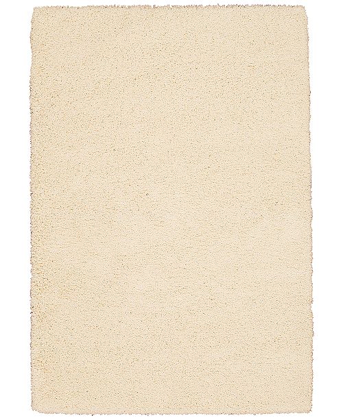 Kenneth Mink Plush Shag Cream 5 3 X 7 5 Area Rug Reviews Rugs Macy S