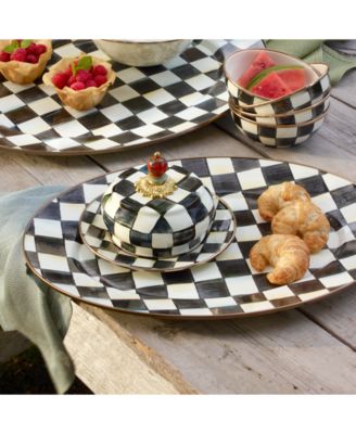 Courtly Check Medium Oval Platter