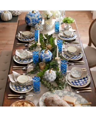 Sterling Check Medium Oval Platter