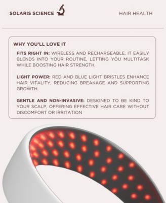 Red/Blue Light Therapy Band Supporting Hair Density Growth