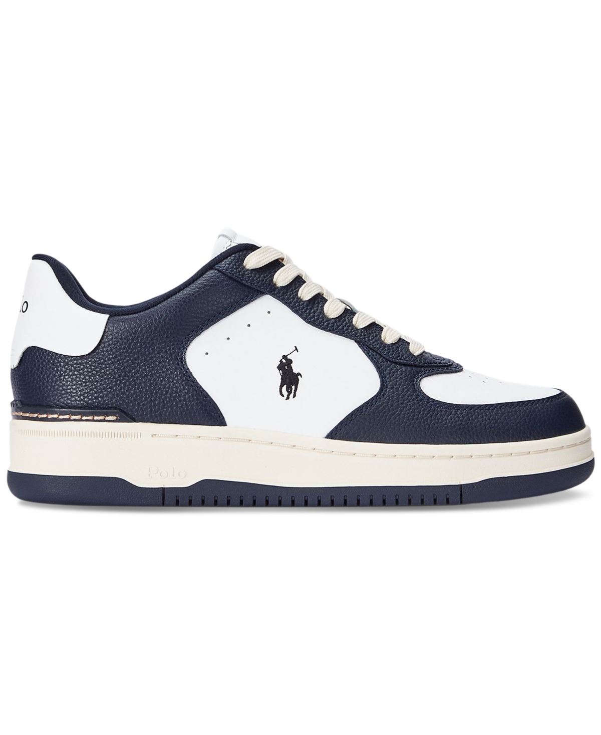 Polo Ralph Lauren Men's Masters Court Lace-Up Sneakers -WHITE