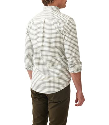 Rodd Gunn Men's Gunn Check Oxford 3 Long Sleeve Slim Fit Shirt