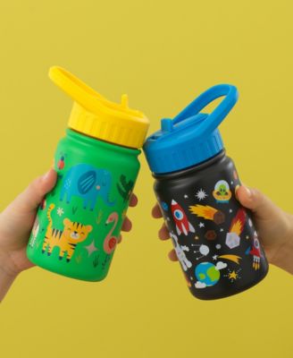 Kids Stainless Steel Water Bottle with Straw Lid, 12oz