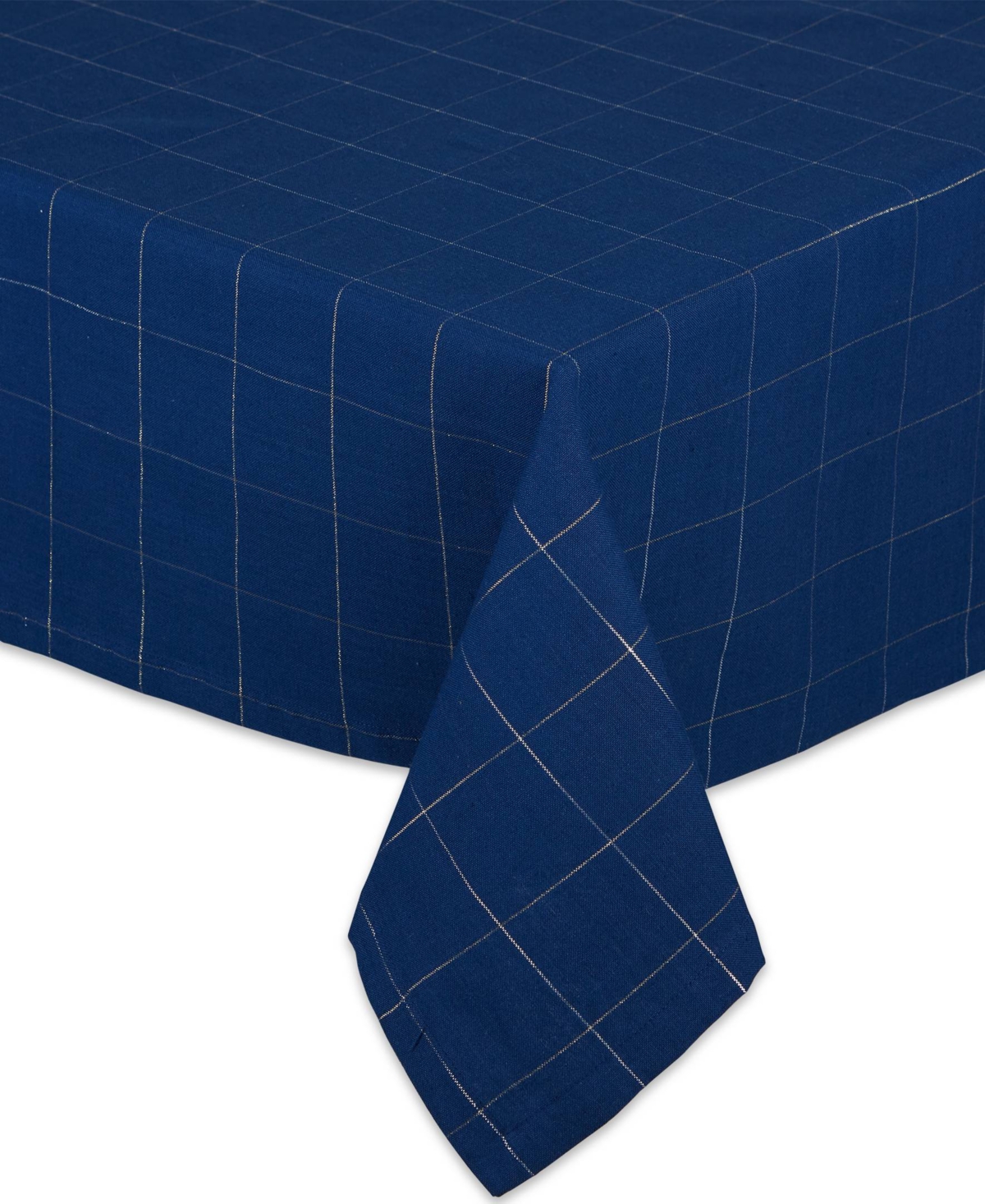 Design Imports Windowpane Tablecloth, 60"x84 "
