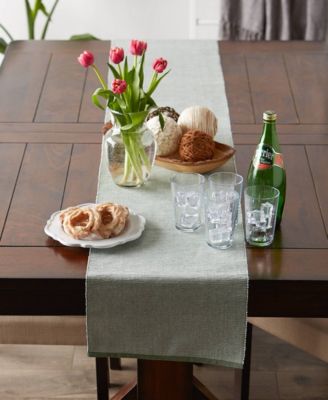 Design Imports Fine Ribbed Table Runner 13x72 inches