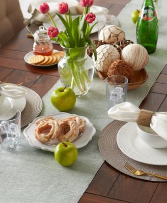 Design Imports Fine Ribbed Table Runner 13x72 inches