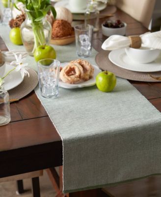 Design Imports Fine Ribbed Table Runner 13x72 inches