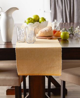 Design Imports Fine Ribbed Table Runner 13x72 inches