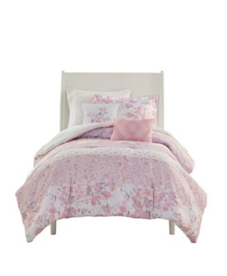 Oliena Floral Paisley 4-Pc. Comforter Set, Twin/Twin XL