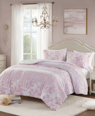 Oliena Floral Paisley 3-Pc. Duvet Cover Set, Full/Queen