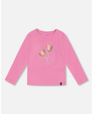 Deux Par Deux Long Sleeve Tee - Pink Deux Par Deux Long Sleeve Tee - Pink