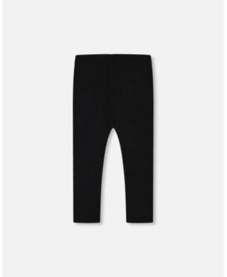 Baby Girls Baby Rib Leggings Black