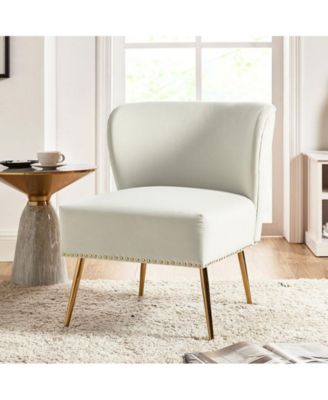 Contemporary Pastene Accent Chair with Nailhead Trim
