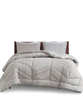 Remy Quilted Chevron 3-Pc. Comforter Set, Full/Queen