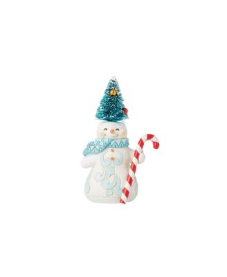 Jim Shore Little Snowman with Sisal Hat Figurine - Macy's