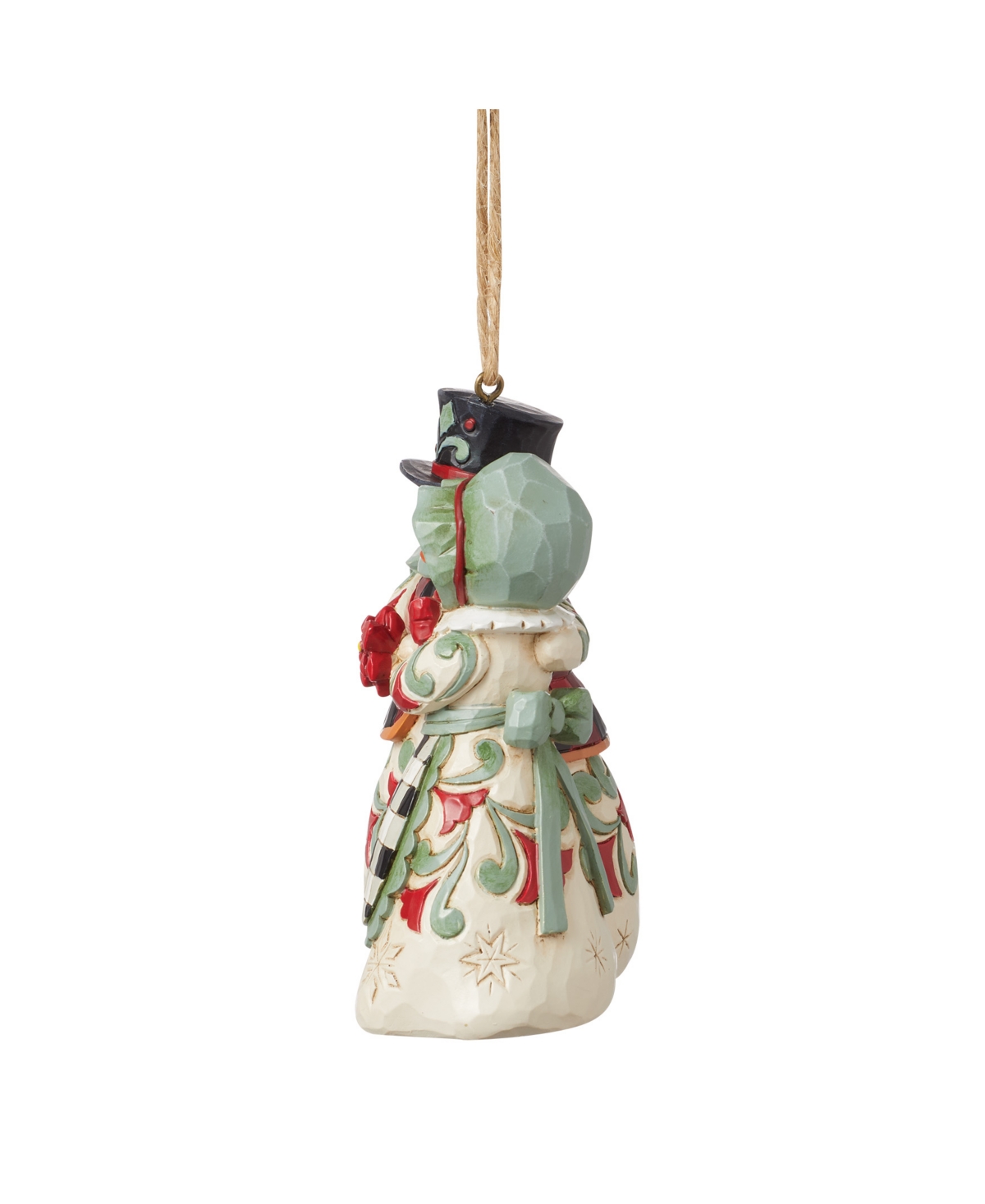 JIM SHORE HIGHLAND GLEN SNOWMAN ORNAMENT
