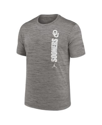 Men's Heather Gray Oklahoma Sooners 2024 Sideline Velocity Performance T-Shirt