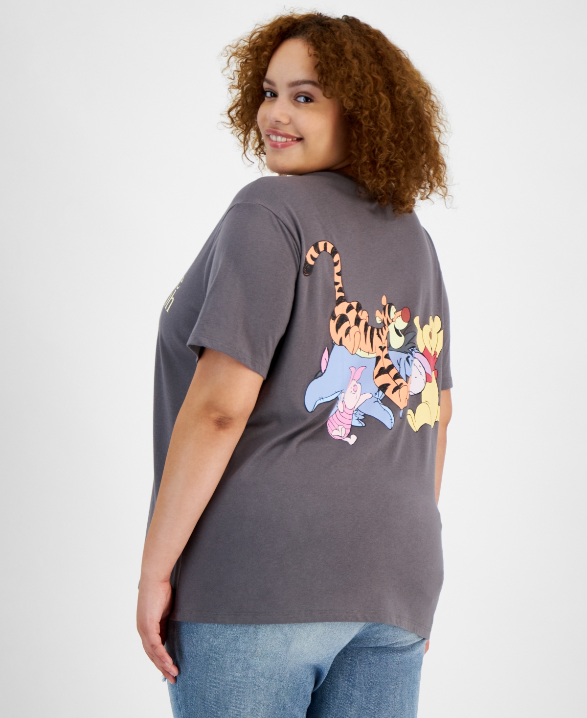 Disney Trendy Plus Size Winnie the Pooh Short-Sleeve T-Shirt