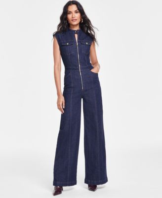 I.N.C. International Concepts Women s Wide Leg Denim Jumpsuit Created for Macy s Macy s