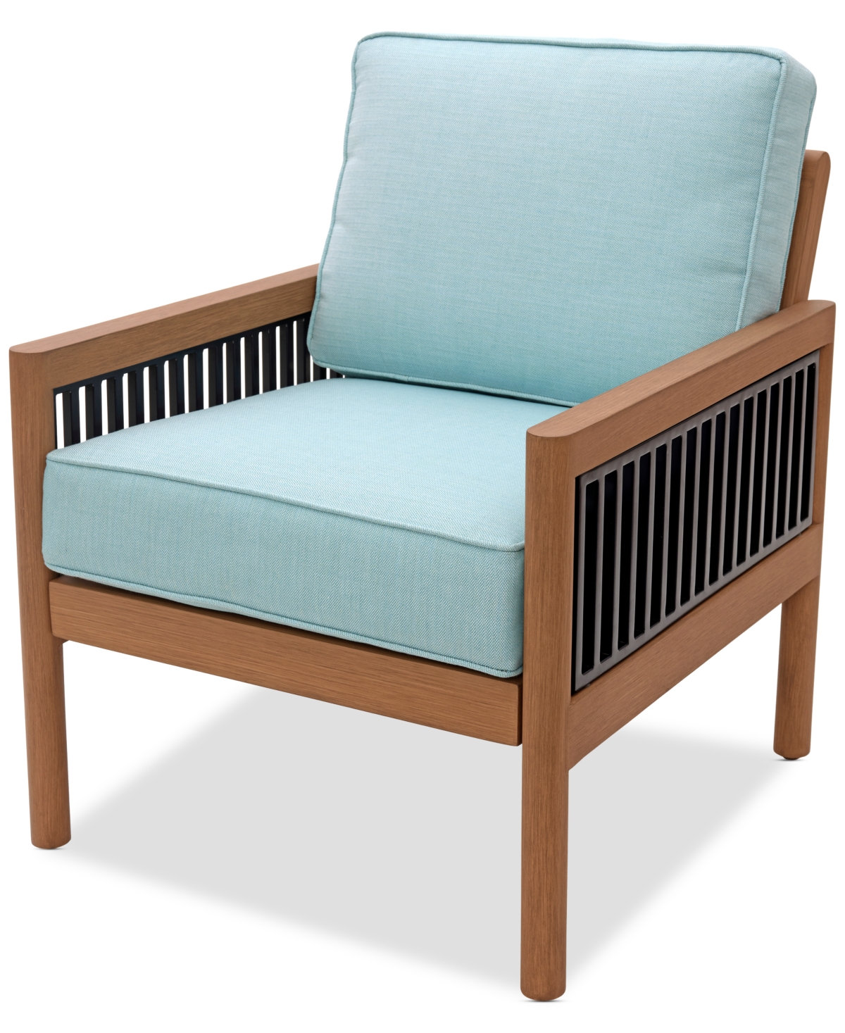 Shop Agio Baxley Outdoor Club Chair, Created For Macys In Spa Light Blue