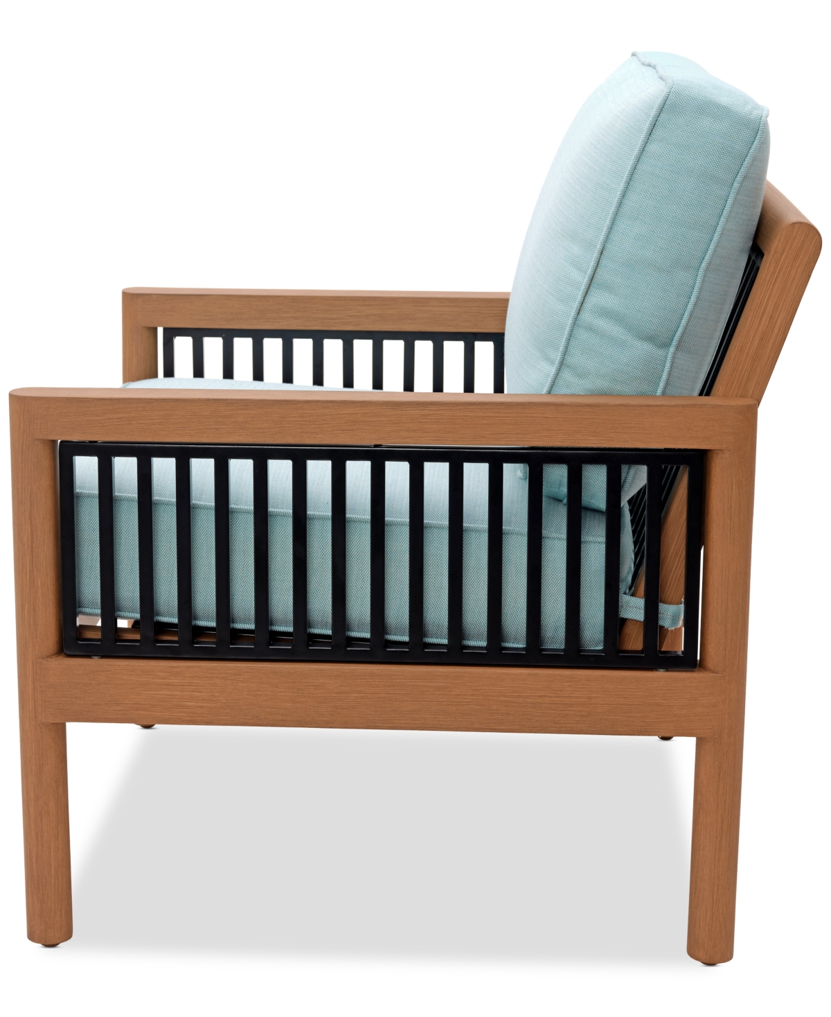 Shop Agio Baxley Outdoor Club Chair, Created For Macys In Spa Light Blue