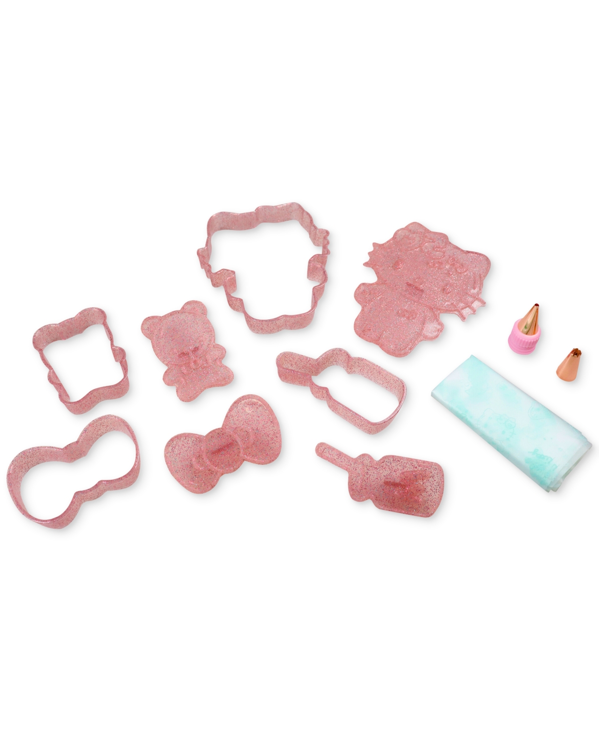 Handstand Kitchen Hello Kitty 50th Anniversary Cookie Stamp And Frosting Set In No Color