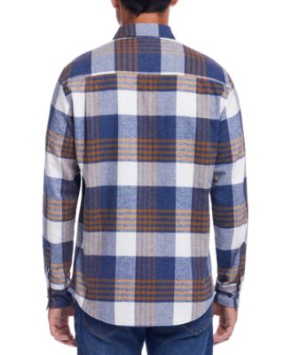 Винтажный мужской плюшевый жилет с защитой от непогоды, фланелевая рубашка в клетку и вельветовые брюки