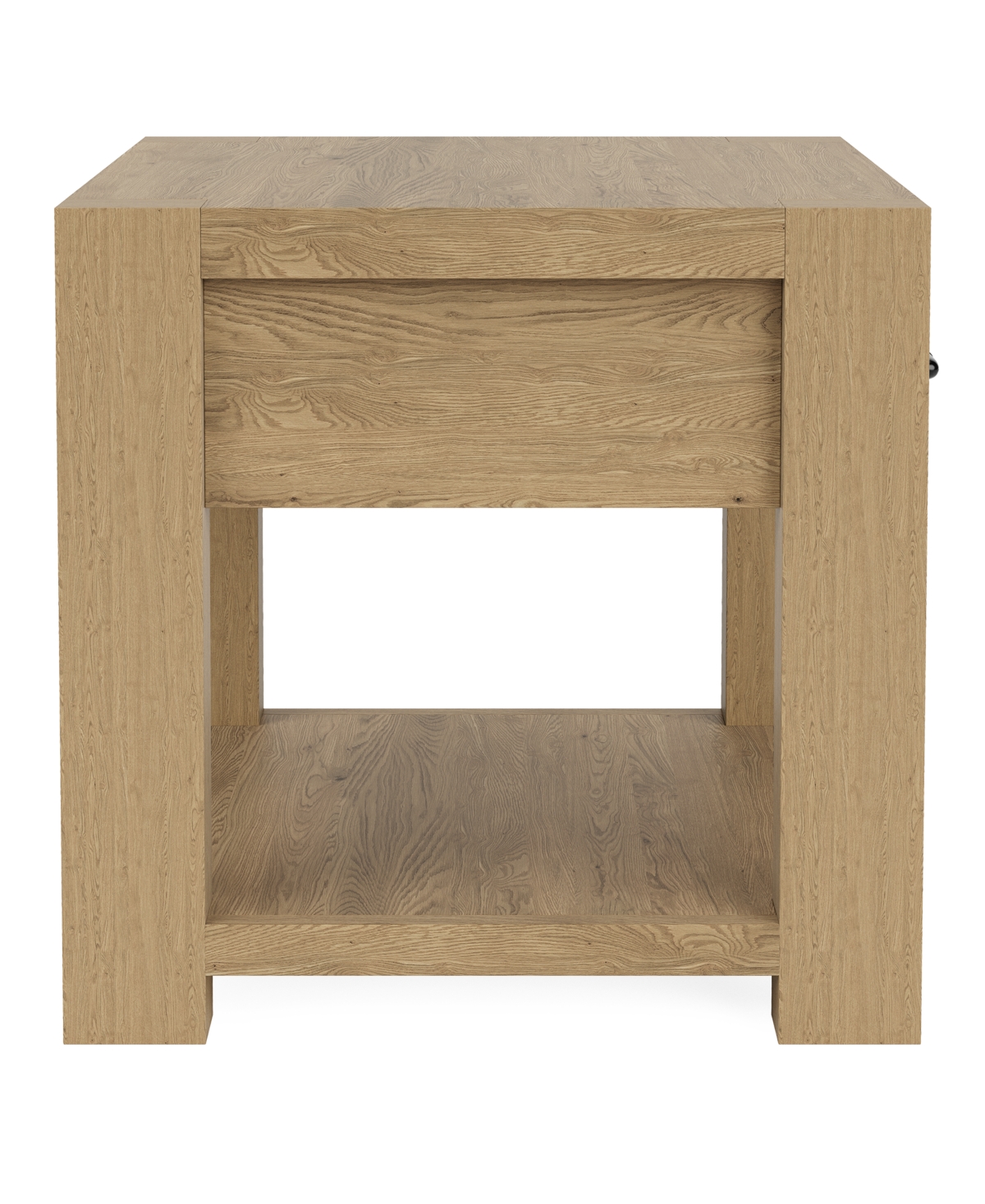 Macy's Furniture Davie 20" Wood End Table In Pale Oak