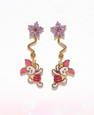 Disney Winnie the Pooh Multi-Color Piglet Dangle Earrings