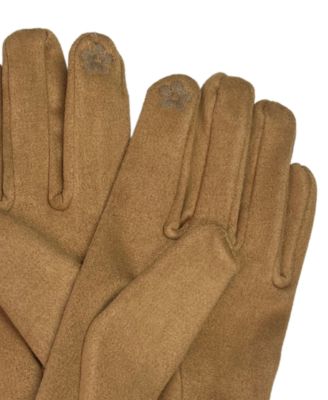 Suede Glove with Cheetah Detail