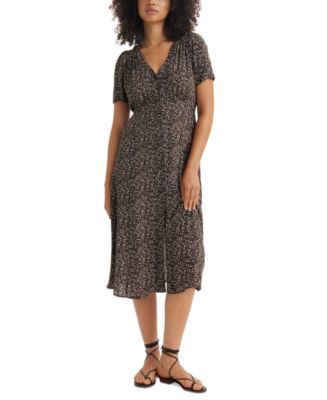Levi's Women's Sarina Short-Sleeve Midi Dress - Macy's