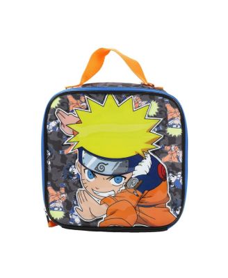 Naruto 5-Piece Backpack & Lunchbox Set With Water Bottle - Clear PVC School Set For Kids