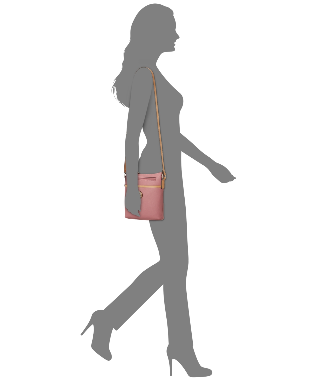 Giani Bernini Saffiano North South Crossbody Created for Macy s White Smart Closet
