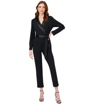 Adrianna Papell Tuxedo Jumpsuit Macy s