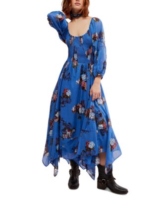 Free People Women's Morning Glory Smocked Maxi Dress - Macy's