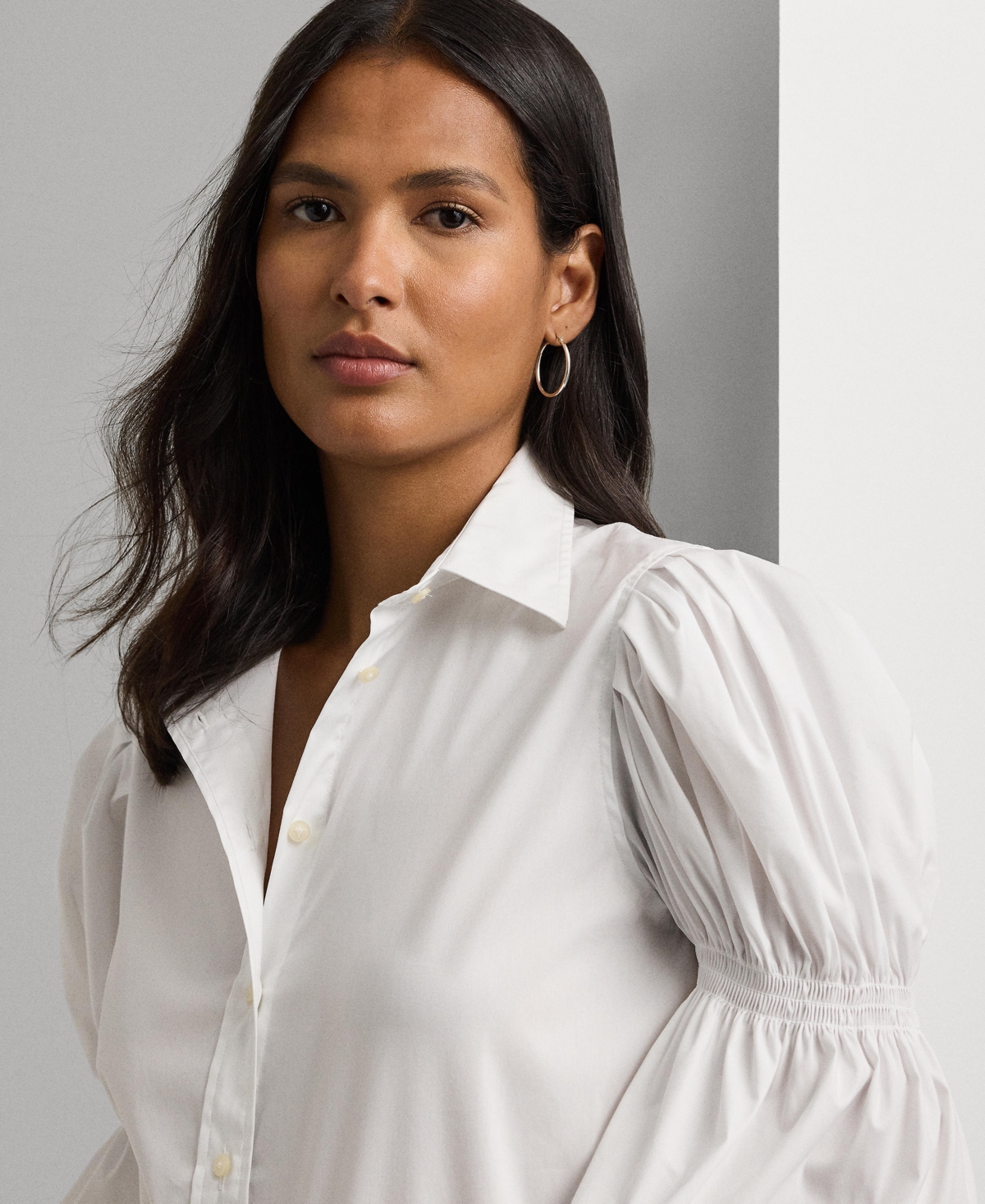 Lauren Ralph Lauren Women's Blouson-Sleeve Shirt
