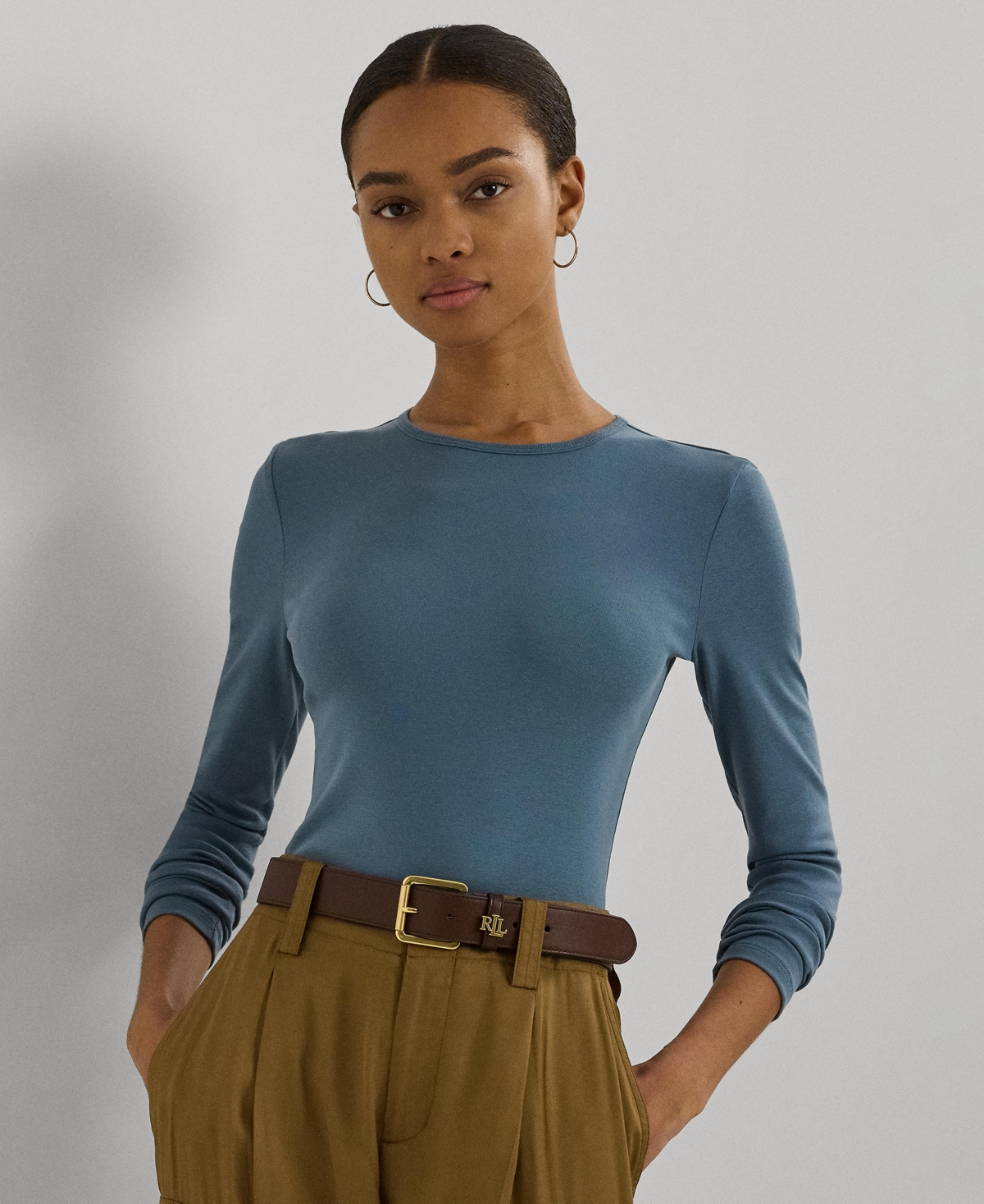 Lauren Ralph Lauren Women's Slim-Fit Crewneck Tee