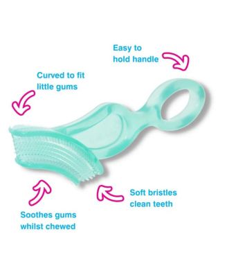 First Tooth Gift Set | Includes BabySonic Teal Electric Toothbrush, Baby's First Brush & Teether & Chewable Toothbrush For Babies & Toddlers