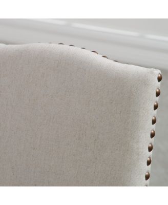 Polyester Dining Chair with Studs and Legs