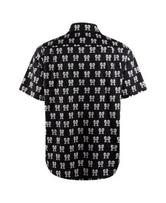 Men's Black Pink Floyd Division Bell Button-Down Shirt
